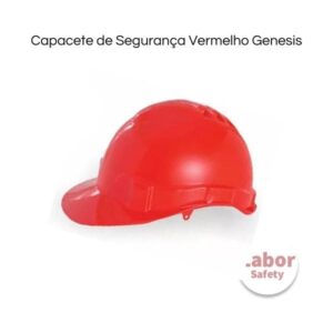 Capacete de Segurança Vermelho Genesis