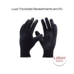 Luva Tricotada Revestimento em PU